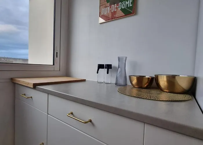 T3 Art Deco, 2 Terrasses & Vue Puys, Gare & Centre Clermont-Ferrand